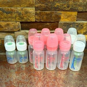 Dr. Brown's Baby Bottles Pink & Clear Set